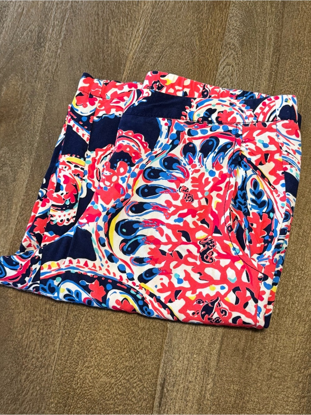 Lilly Pulitzer Women’s Palazzo Pants Navy Red Size Small